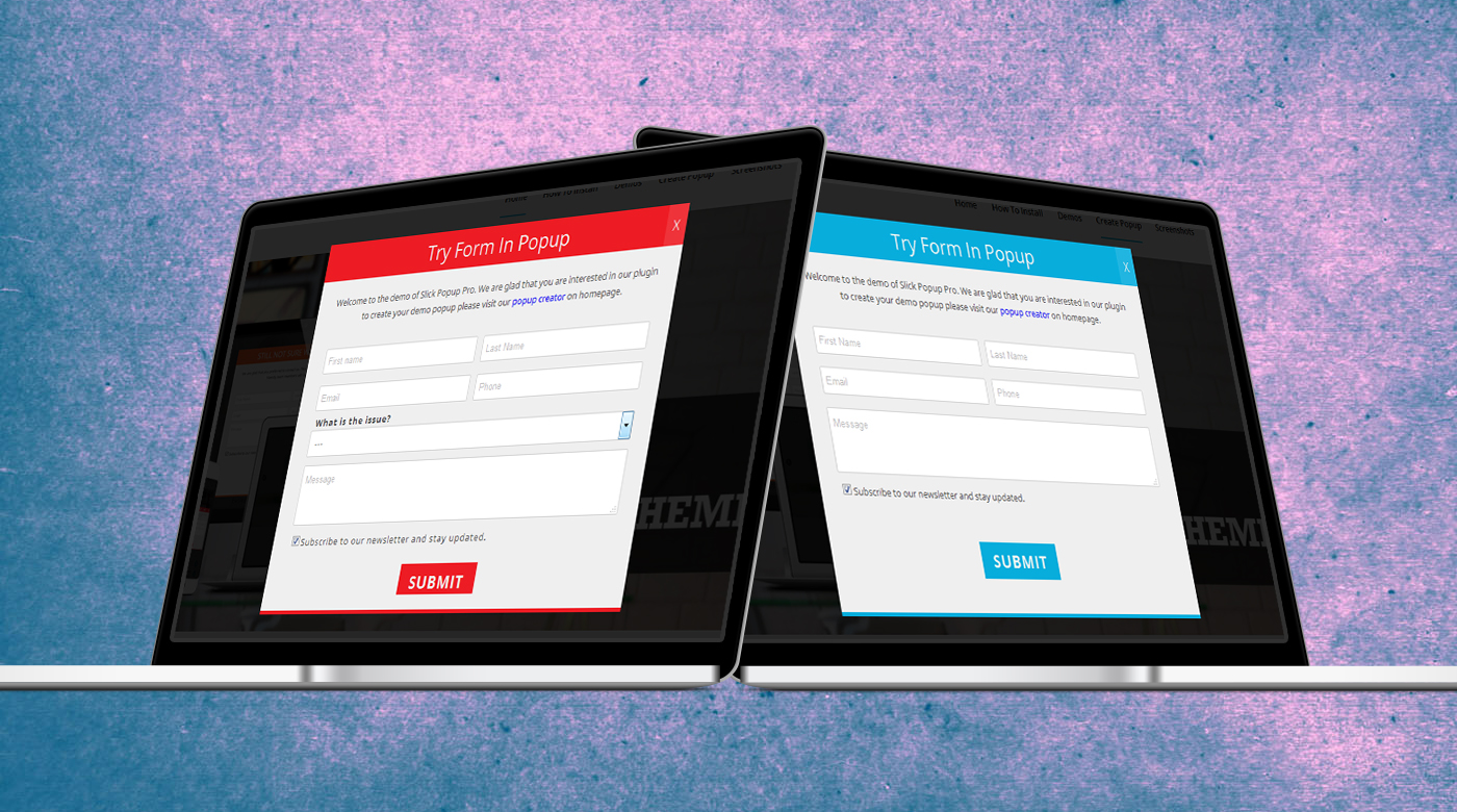 multiple-form - Slick Popup Pro - Wordpress Popup Plugin - Slick and ...